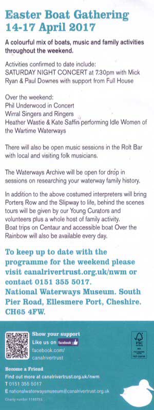 Chestertourist.com - National Waterways Museum Events Page Three